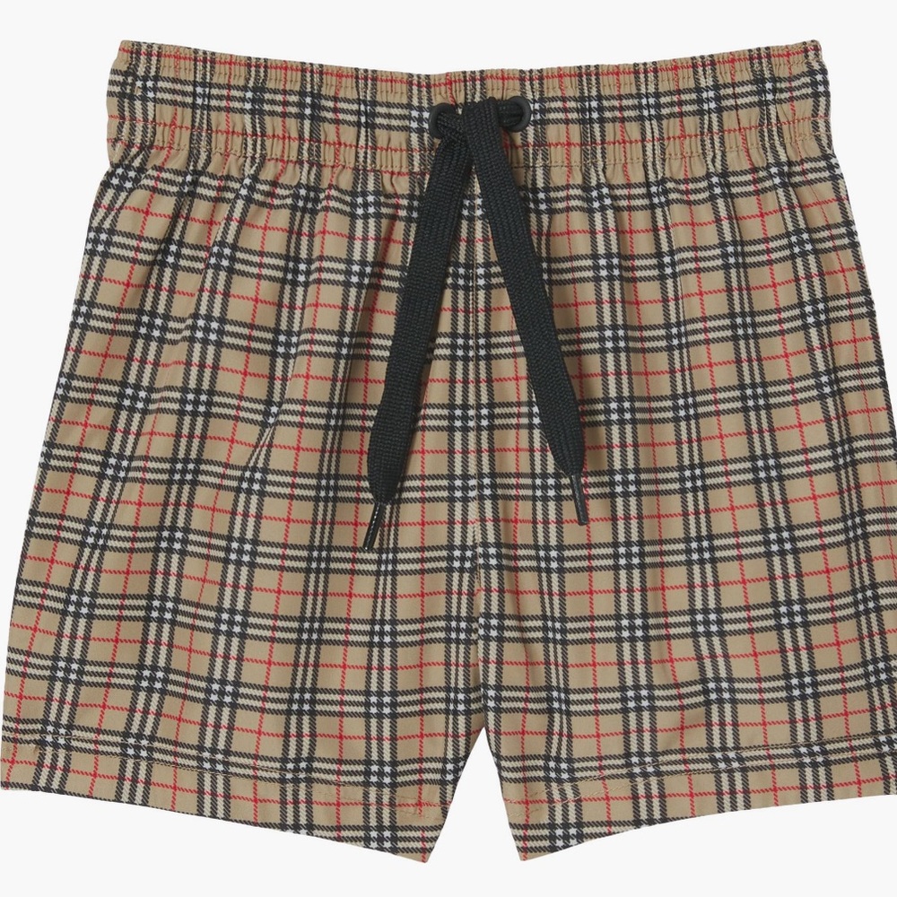 Burberry Kids Kameron Check Swim Shorts